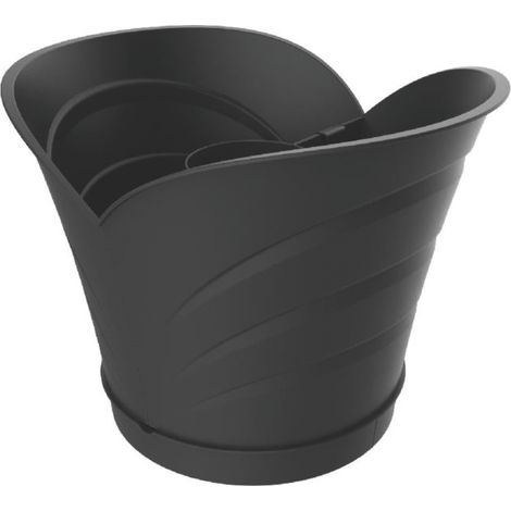 Bama VASO TULIPANO SET 2 VASI Col. Grigio cm. 34,5x19x30 h