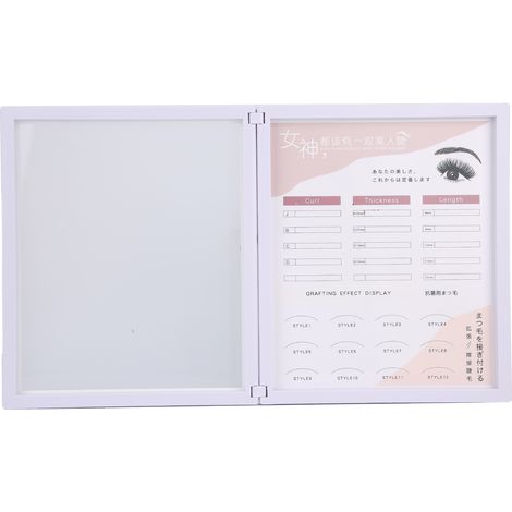 Boite De Rangement Pour Cils Postiches - Boite Transparente Avec Couvercle Rabattable - Pour Organisation Et Affichage - 1 Pièce (1/5)
