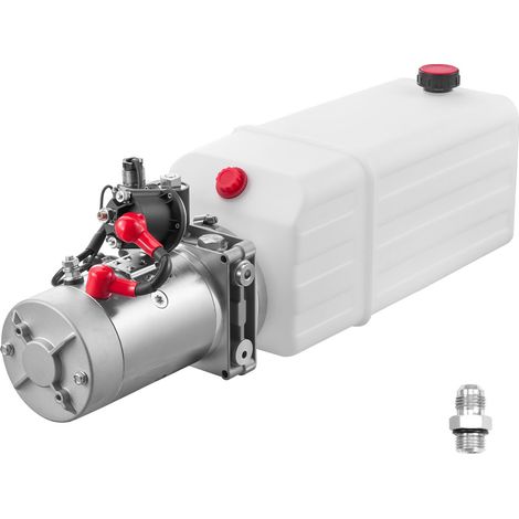 Mophorn Pompe hydraulique simple effet, unité de levage pour camion benne 7,6 L, mini centrale hydraulique pour remorque basculante, pression maximale de 22 MPa et débit de 3,4 L/min (1/5)