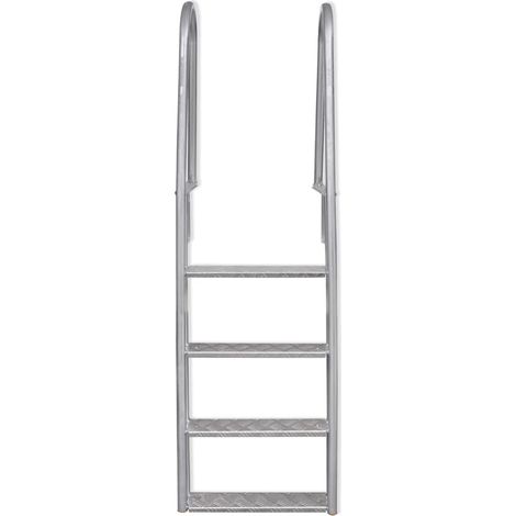 Maison Exclusive - Escalera para piscina/muelle con 4 peldaños al