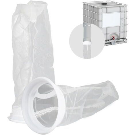 2 Pièces Filtre IBC en Nylon pour Cuve, 25cm Couvercle et Réservoir d'Eau de Pluie - Lavable et Remplaçable 200 mesh (1/5)