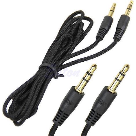 Câble auxiliaire professionnel jack 3,5 mm mâle-mâle, câble audio stéréo d'extension auxiliaire de 3 m ( ) (1/5)
