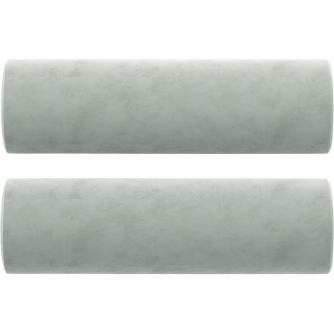 Maison Exclusive - Cojines decorativos 2 uds terciopelo gris clar