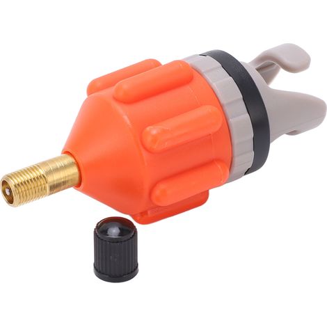 Adaptateur de pompe pour paddle gonflage facile étanche portable adaptateur de pompe à air pour planches de paddle bateaux en caoutchouc orange (1/5)