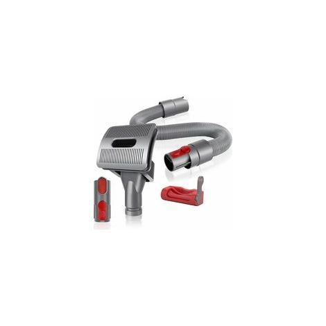 Brosse pour aspirateur pour chien et chat - Outil de toilettage Dyson V11 V10 V8 V7 - Outil de toilettage + tuyau d'extension flexible + adaptateur convertisseur + gâchette F