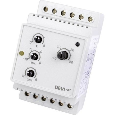 Termostato devi devireg 316 230V 16A intervallo -10 a 50°C