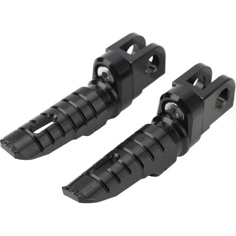 Paar kurze vordere Motorradfußrasten aus CNC-gefräster T6063-Aluminiumlegierung, Ersatz für CFMOTO 450SR 2022–2023, schwarz (1/5)