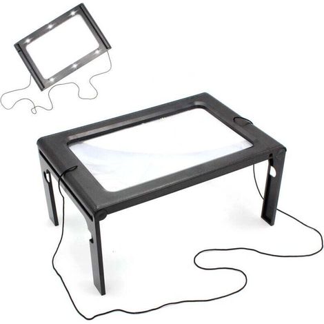 Lente d'ingrandimento Crezuo 3x con supporto da 120 cm-Crezuo