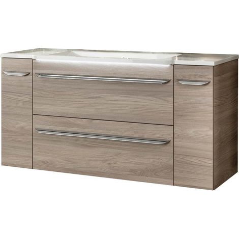 Fackelmann LUXOR Badmöbel Set 4-teilig 120 cm, Braun + Unterschränke"-"90214145 (1/5)