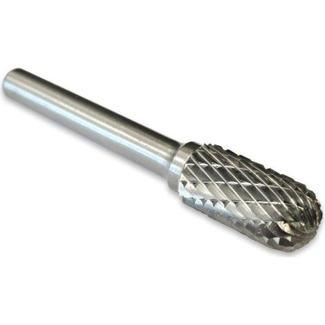 Lauwexe – Fraise rotative cylindrique 10 mm x 20 mm – Carbure de tungstène double coupe – Pour fraisage acier, inox et aluminium (1/5)