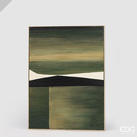 EDG Enzo De Gasperi Quadro Abstract Rettangolare Montain 120 x 90 Cm – Decorazione Parete Design Moderno Casa