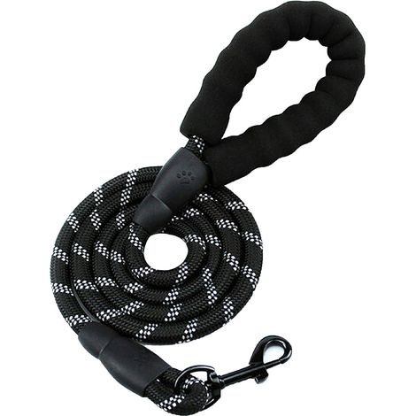 Correa de nailon reflectante para perros de 150 cm, resistente y de alta calidad, ideal para correr, trotar y hacer senderismo.