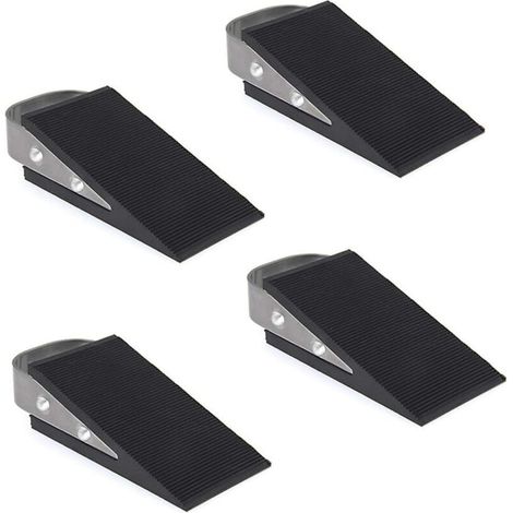 Door Wedge, 4 Pack Rubber Door Wedge Upgrade Door Stop, for Tiles, Carpets (1/5)
