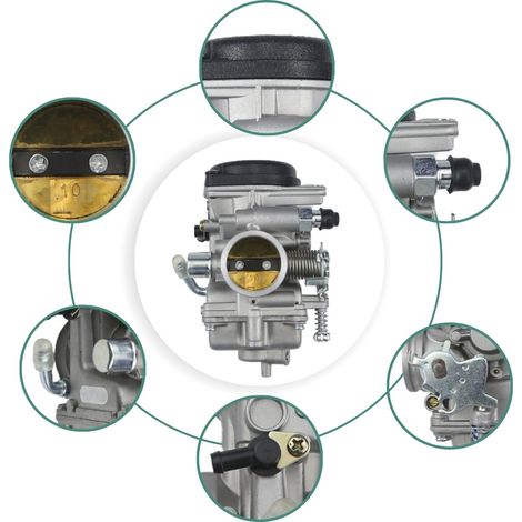 Motorcycle carburetor compatible with Yamaha 300 MV30 ATV250 PD30 (cable-operated carburetor)--DTEKGAZ