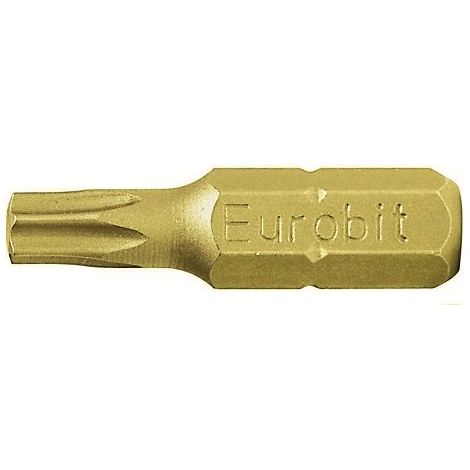 Eurobit 2762 Inserti per Avvitatore, Giallo, T30 x 25, Set di 5 Pezzi