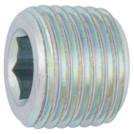TAPPO A SCOMPARSA ACCIAIO DIN 906 1/8" 1/4" 3/8" 1/2" 3/4"  1/2"