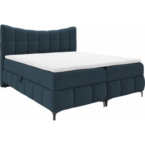 Cama continental Littera, Freya 210.28, Continental, Doble, 180x200, Tapiz, Somieres, 184x210x120cm