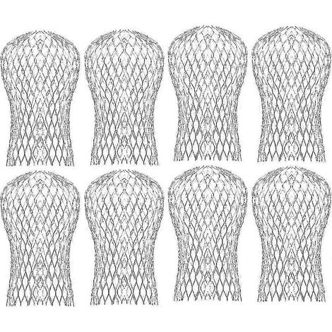 8 protections de descente de gouttière, grilles filtrantes pour tuyaux de descente, protections anti-feuilles pour gouttière, empêchent les écoulements d'eau de s'écouler dans la gouttière [HS] (1/5)