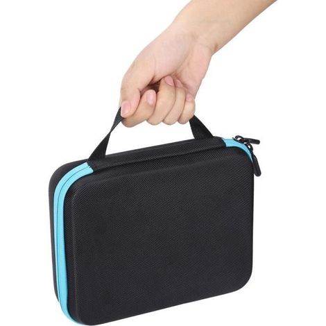 (bleu)Boîte de rangement d'outils de peinture de diamant - CHE - 30 fentes - Nylon + PP - bleu (1/4)