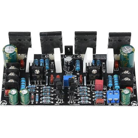 Module amplificateur mono 200W, utilisant une carte audio à tubes à vide double tension 1943+5200. (1/5)