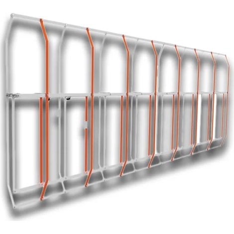 came râtelier en aluminium h=1300 mm (accessoire pour 803xa-0270) 803xa-0350 (1/3)
