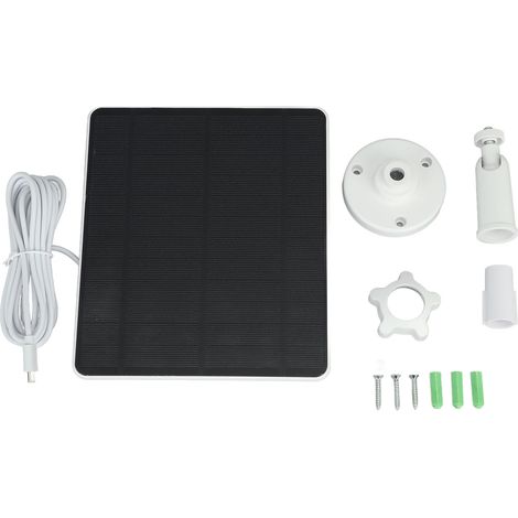 Decdeal Panneau solaire 5W pour caméra, étanche, haute efficacité, silicium monocristallin, alimenté en extérieur