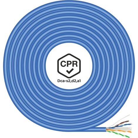 Cavo RJ45 Categoria 6 UTP Rigido Aisens A135-0662 Azzurro 100 m