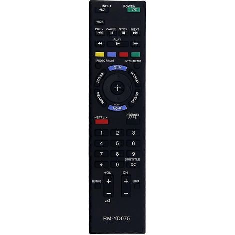 Télécommande pour téléviseur compatible avec Sony RM-YD075 (1/5)