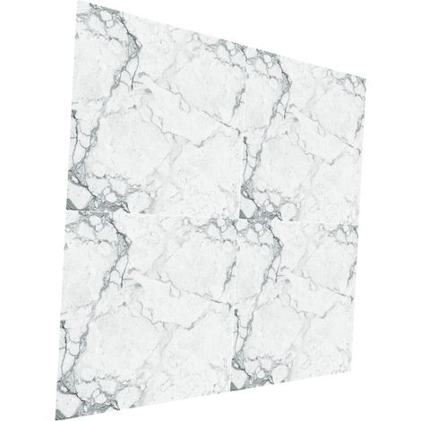 4pièces Lot de Stickers Décoratifs pour Sol Motif Imitation Marbre pour Salle de Bain ou Cuisine (1/5)