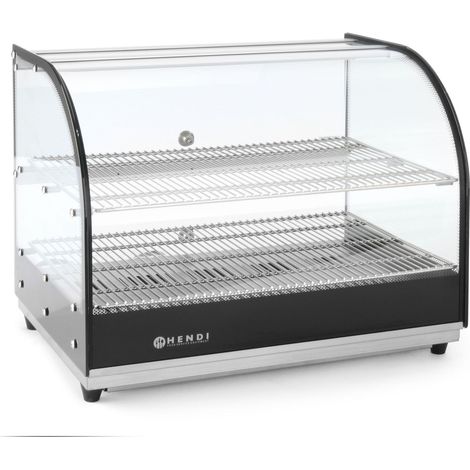 Vitrina expositora para platos calientes 2 x GN1/1 400W - Hendi 273999 (1/2)