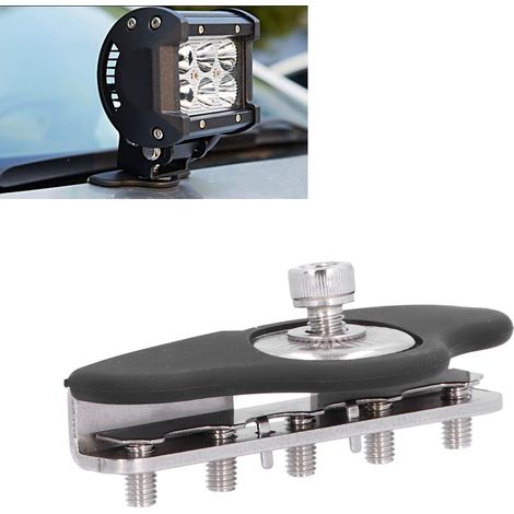 2 pièces Support Universel pour Barres Lumineuses LED, Montage sur Capot de Voiture, Accessoire Phare de Travail