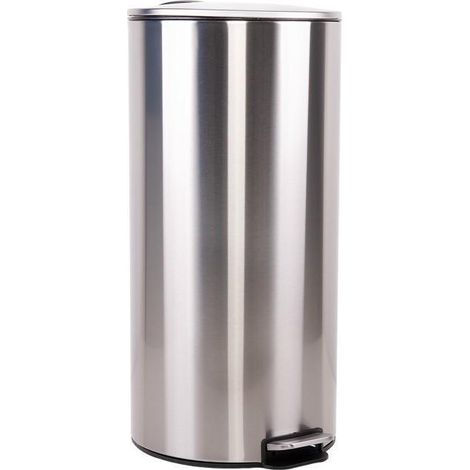 CUBO DE BASURA DE ACERO CON PEDAL Y CUBO INTERIOR 27 L 29,2 X 61,5 CM (1/5)