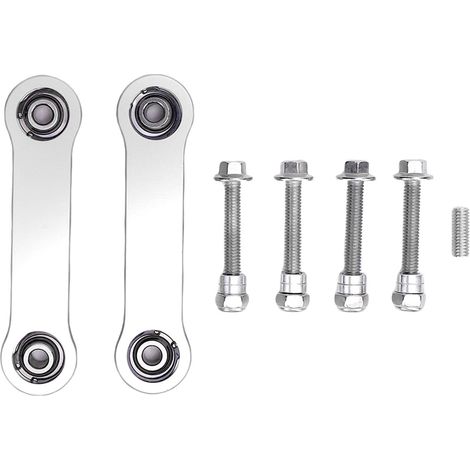 Motorcycle Sway Bar Liens de fin Liens de grande résistance Aluminium ALLIAGE REMPLACEMENT POUR RYKER 600 900 RALLY SPORT (Argent) (1/5)