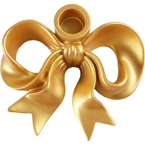 Porte-bougies en forme de nœud, compatible avec les bougies piliers, support décoratif pour bougies, centre de table pour la maison, la chambre, les fêtes et les repas. A (1/5)