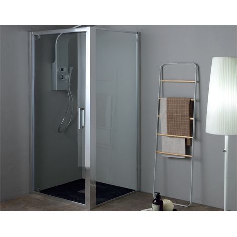 Porta doccia FPB40 in cristallo 6 mm trasparente cm. 70 con (1/2)