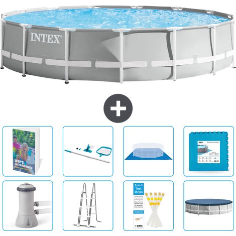 Prism Frame Pool Rund - 457x107 cm - 9-teilig S539