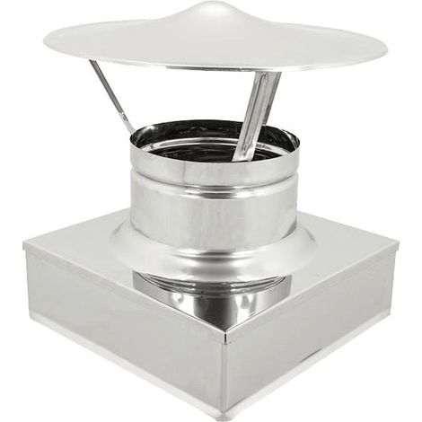 Fumaiolo quadro a cappello cinese 270x270 mm