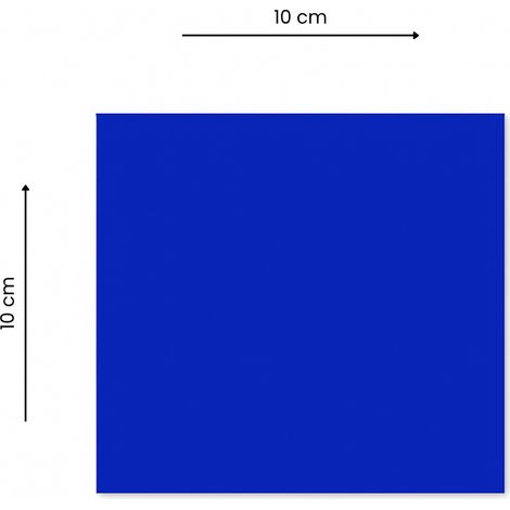 Plaque Plexiglas Bleu PMMA 3 mm – Verre Acrylique – 100x100 mm – Résistante et Découpable