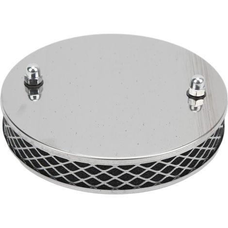 Pancake Filtre à Air à Flux à Haut Débit, Remplacement de Chrome Métallique 14x3 Cm pour le Carburateur SU 1¼ Pouce, Installation Facile avec des Instructions Détaillées (1/5)
