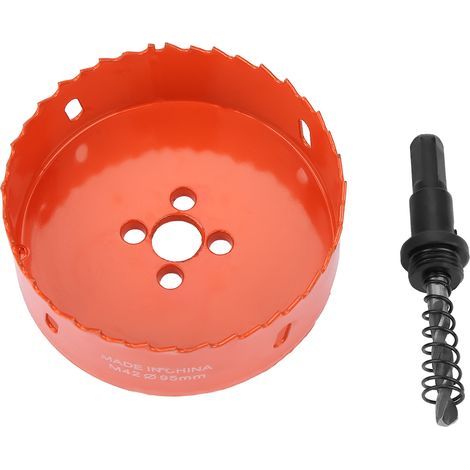 95mm Scie Cloche Bi-Métal Acier Rapide M42 avec Foret de Centrage pour Perçage (1/5)