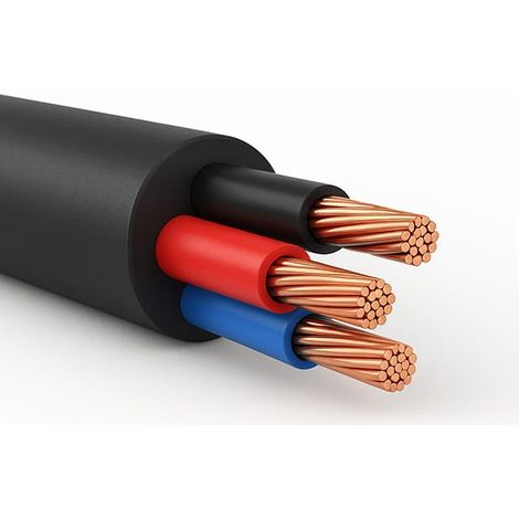 Cavo pvc 3x0.25 Nero