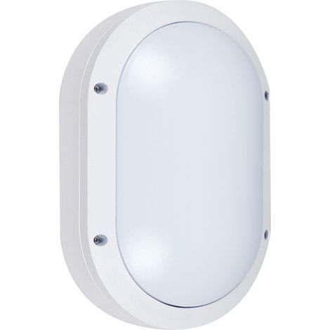 Aplique AMAZONAS grande IP54 1xE27 L.18,5xAn.9xAl.28cm Aluminio + Policarbonato (PC) Blanco