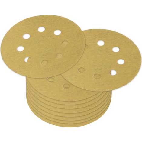 Schleifscheibe 125mm P220 10x Klett Schleifscheiben Stahl Metall Kunststoff Holz (1/3)
