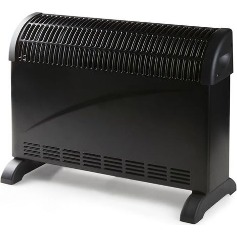 Convecteur de chauffage turbo - 2000 W - DOMO - DO7350CH - 52,5 x 38,8 x 19,5 cm - Noir (1/5)