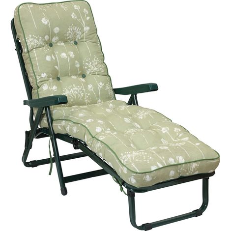 Deluxe Sun Lounger Bed Renaissance Sage - L115 x W65 x H94 cm