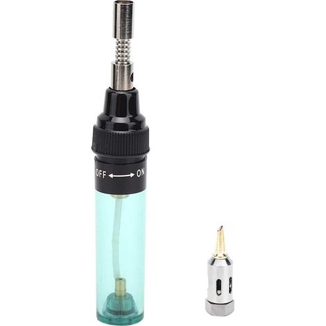 Fer à Souder Gaz, Micro-torche Mini Soudeuse à Souder Torche à Gaz en Forme de Stylo Poignée Ergonomique en Plastique + Fer (1/5)