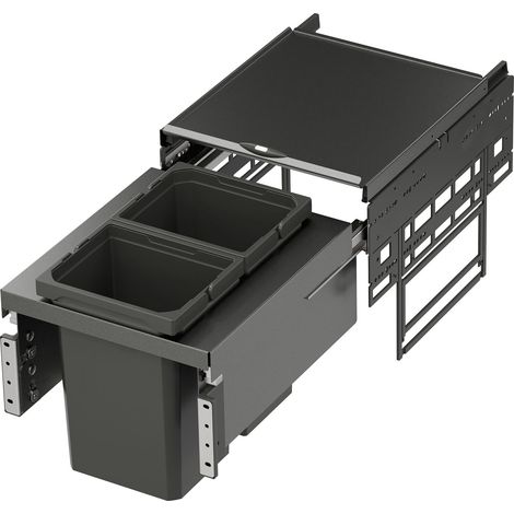 VS ENVI Space Abfalltrennsystem KB 400 mm 2 x 10 Liter Lava