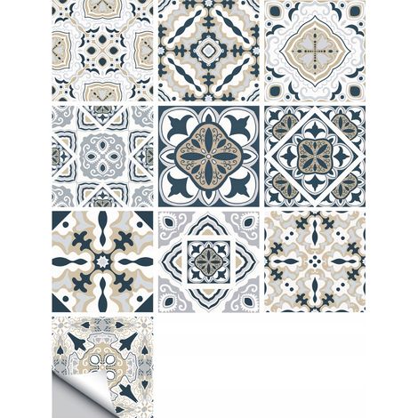 Selbstklebende PVC-Patchwork-Paneele, 10er-Set, Tapete 20x20cm, zm-06-011 (1/5)