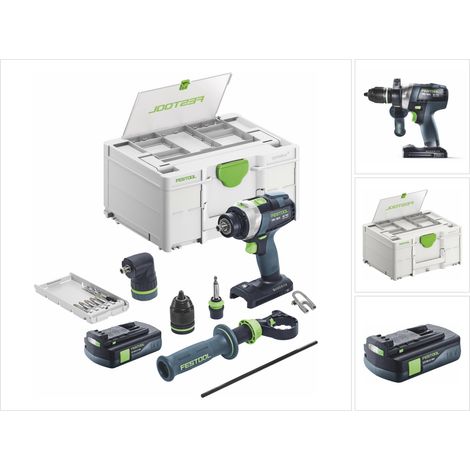 Festool TPC 18/4 I-Basic-Set Akku Schlagbohrschrauber 18 V 75 Nm Brushless + 1x Akku 3,0 Ah + Systainer - ohne Ladegerät