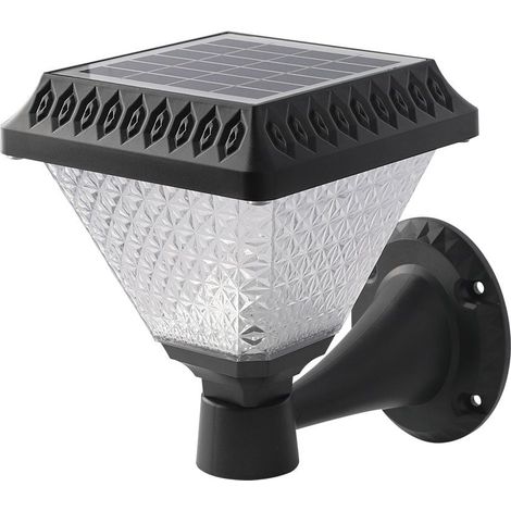 Lampe solaire pyramidale à LED V-TAC 0,8 W avec télécommande, noire, 3 en 1, IP44 (1/5)